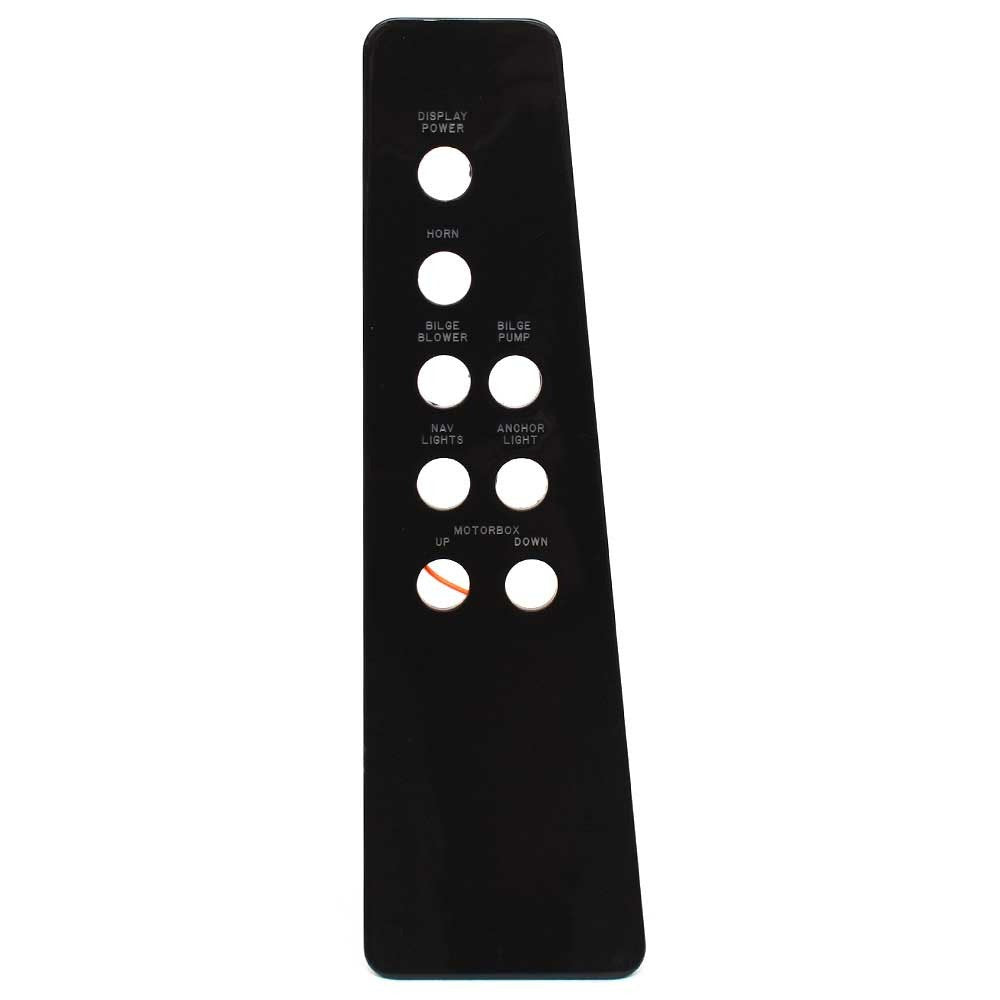 Cobalt Boat Blank Switch Panel 415939 Black Acrylic by Cobalt