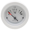 Volt Gauge 2 Inch White Black by Teleflex