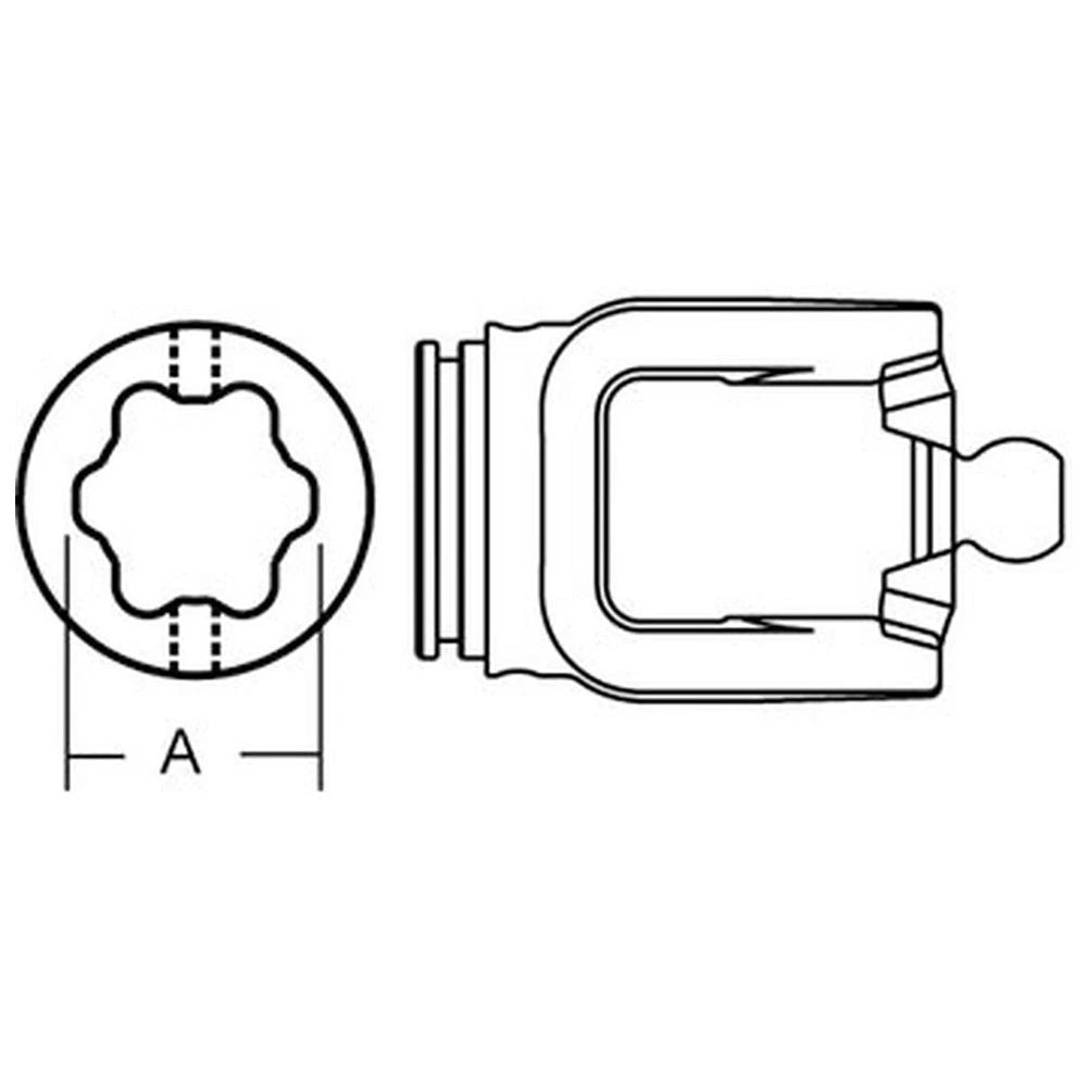 Yoke 27960 Fits Walterscheid 2580
