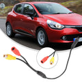 Car Backup Reverse Camera 4-pin Male-to Cvbs Connector Wire Harness
