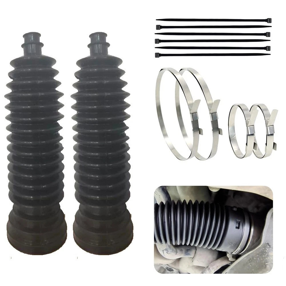 Tie Rod Boot Kit Rack Pinion Boot Thick Neoprene Rubber Elastic Soft