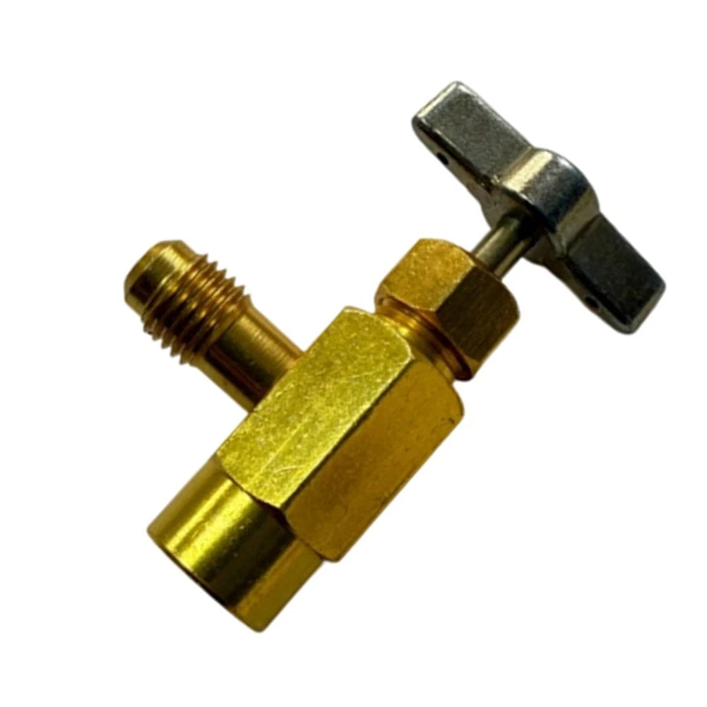 Brass For R1234yf Cylinder Opener With Dual Seal Design 1/4 Sae