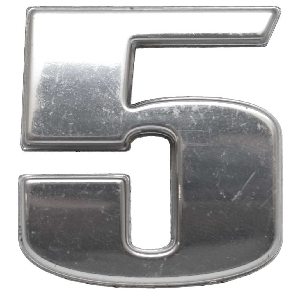 Sea Ray Boat Raised Number 5 Decal 34461-5 Chromax 1 1/4 x 1 3/8 by Sea Ray