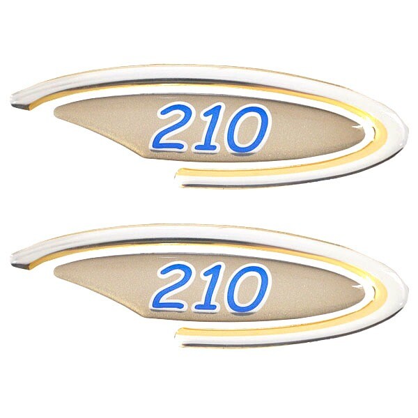 Four Winns Boat Raised Decal Gold Silver by Four Winns