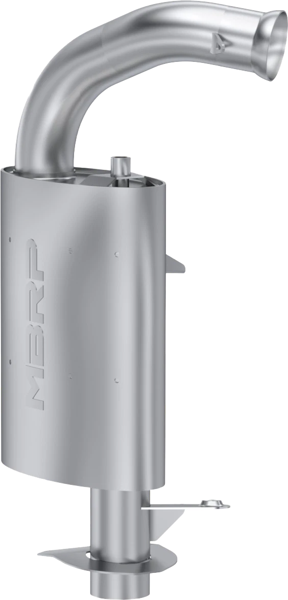 Mbrp Quiet Exhaust 850 Etec Gen5 For Lynx Shredder Re-850 & Ds-850
