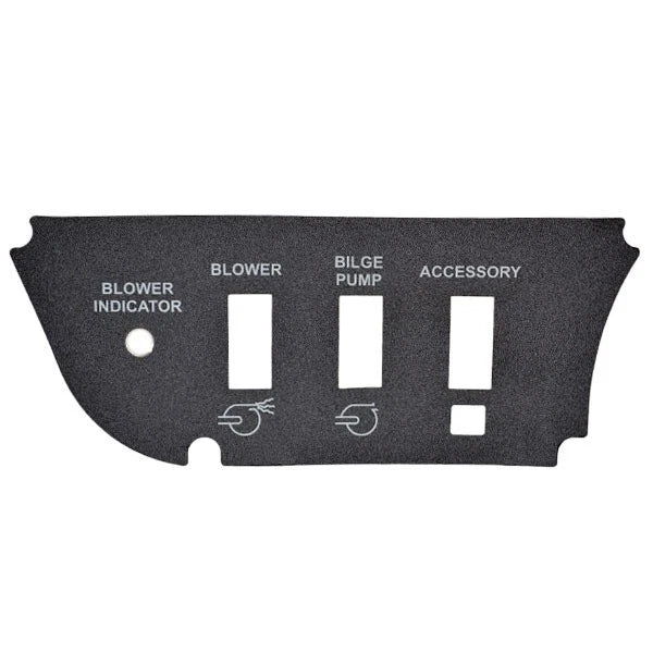 Sea Ray Boat Switch Panel Decal 2068539 | 7 X 2 7/8 Inch Charcoal