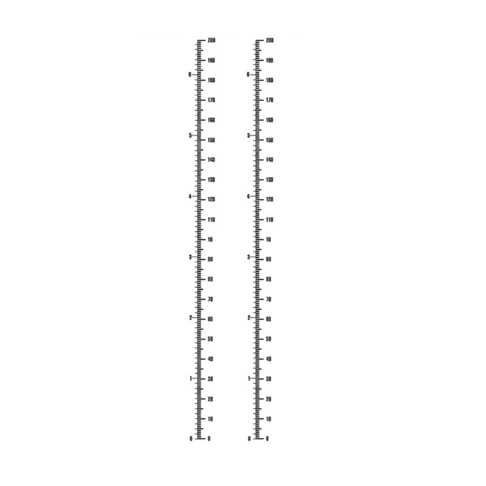 PVC Height Ruler Wall Sticker 2PCS