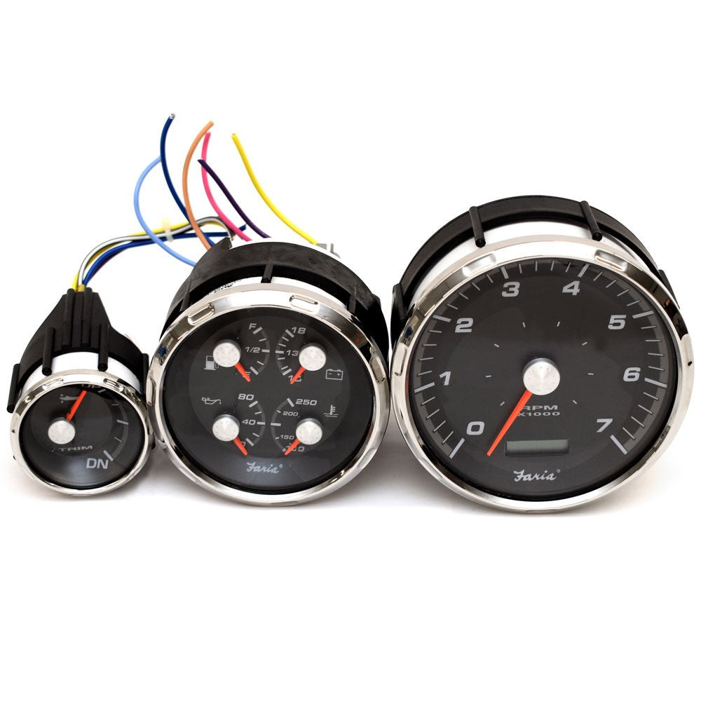 Gauge Set Faria Tachometer Multifunction Mercury by Faria