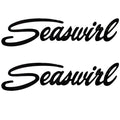 Seaswirl Boat Logo Decal Stickers 1105469 23 1/2 Inch Black Pair by Seaswirl