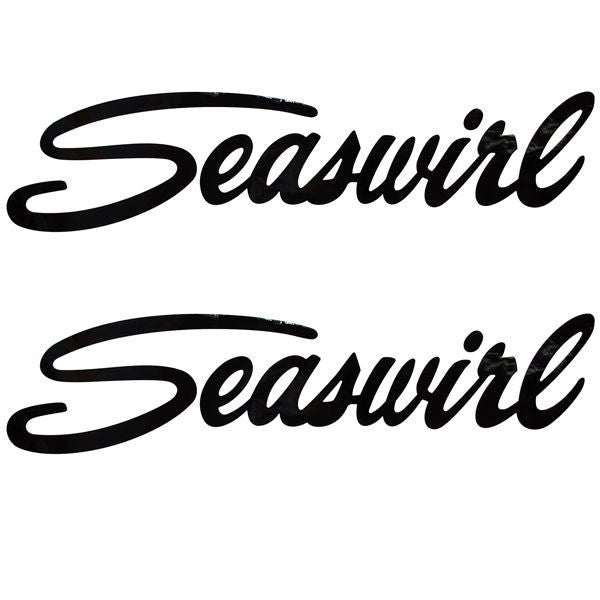 Seaswirl Boat Logo Decal Stickers 1105469 23 1/2 Inch Black Pair by Seaswirl