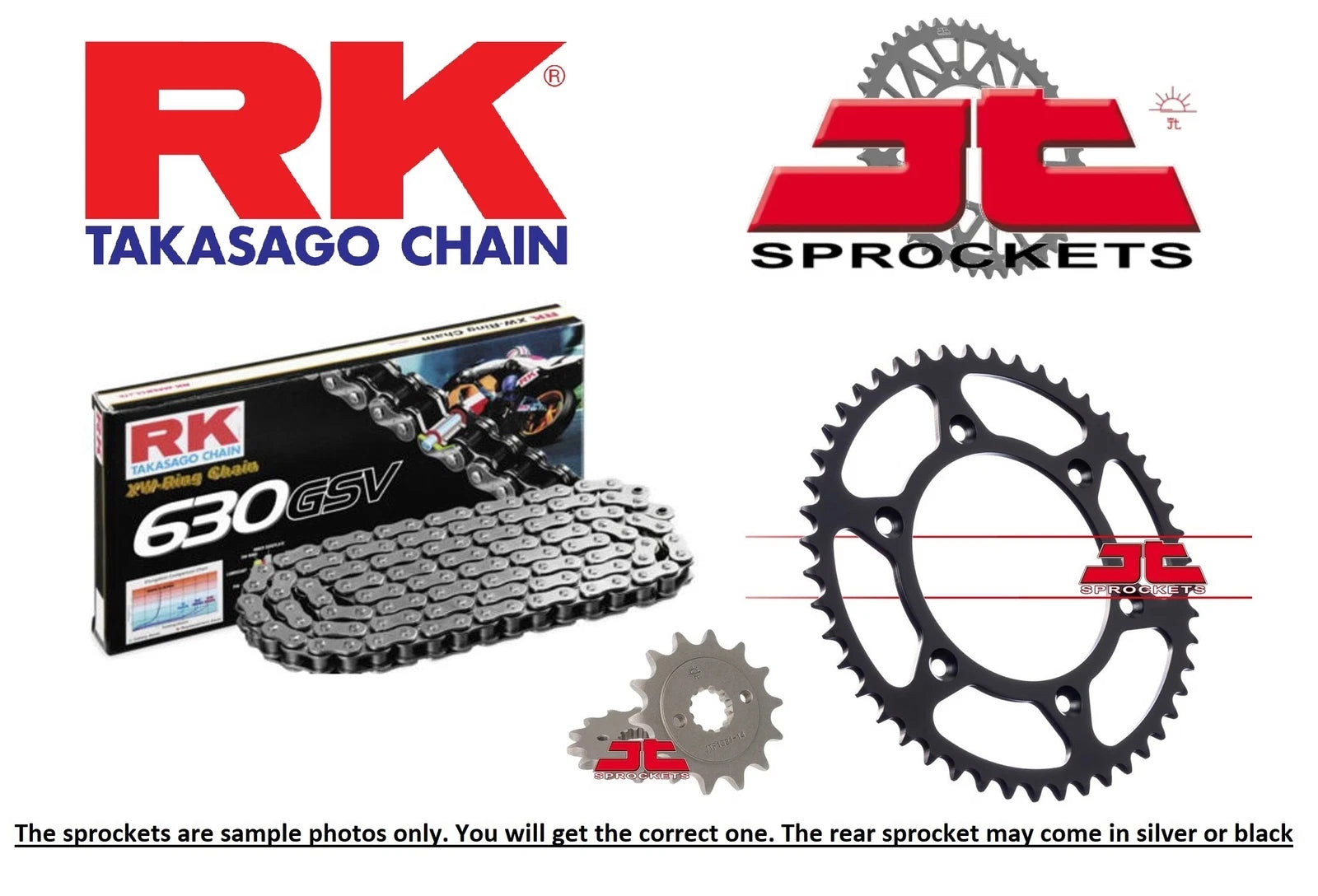 Rk Chain And Jt Sprockets For Kawasaki Gpz1100 (Zx1100 B1) 81