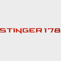 Lowe Boat Raised Decal 2316691 | Stinger 178 Red 28 1/4 x 2 5/8 Inch by Lowe