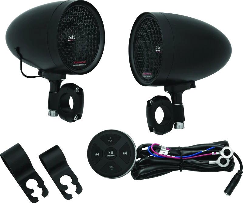 Kuryakyn Road Thunder Speaker Pods Bluetooth Audio Controller For