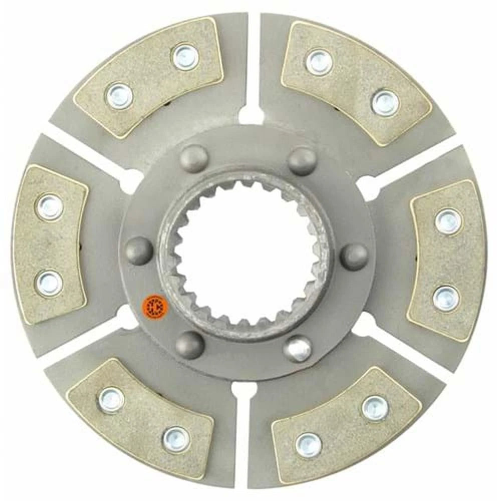 B1601160 9" Pto Disc, 6 Pad, W/ 2-3/4" 22 Spline Hub - Reman Fits