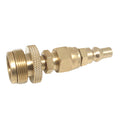 Bbq Gas Grill Propane Appliance 1/4" Quick Key Connect Brass Adaptor
