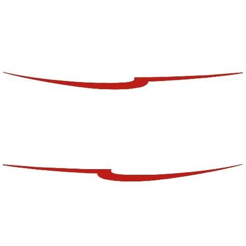 Larson Boat Accent Decals Metallic Red by Larson