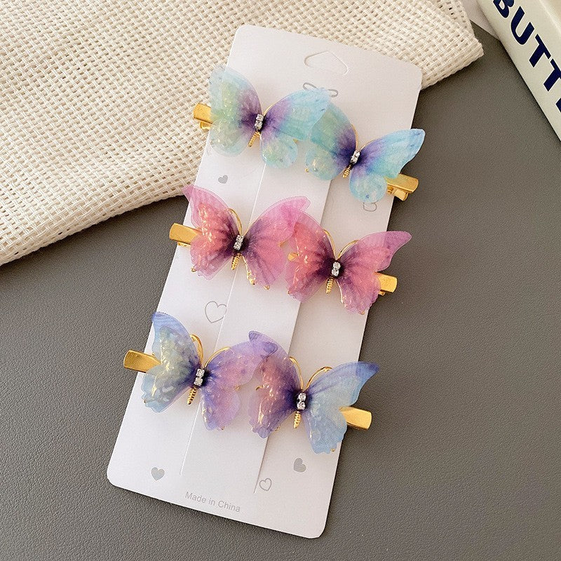 Fairy Butterfly Design Hairpins - 6 pcs