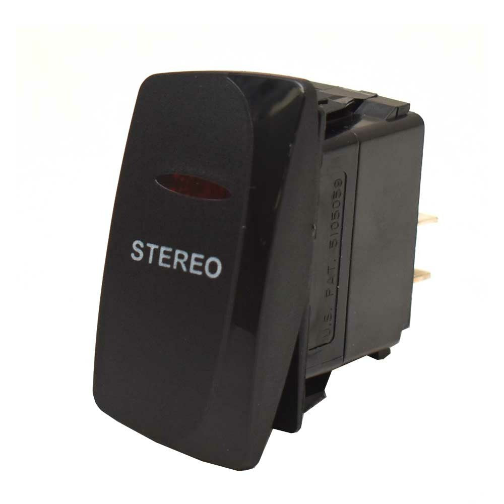 Carling On/Off Contura IV Boat Rocker Switch Stereo 3 Spade by Carling