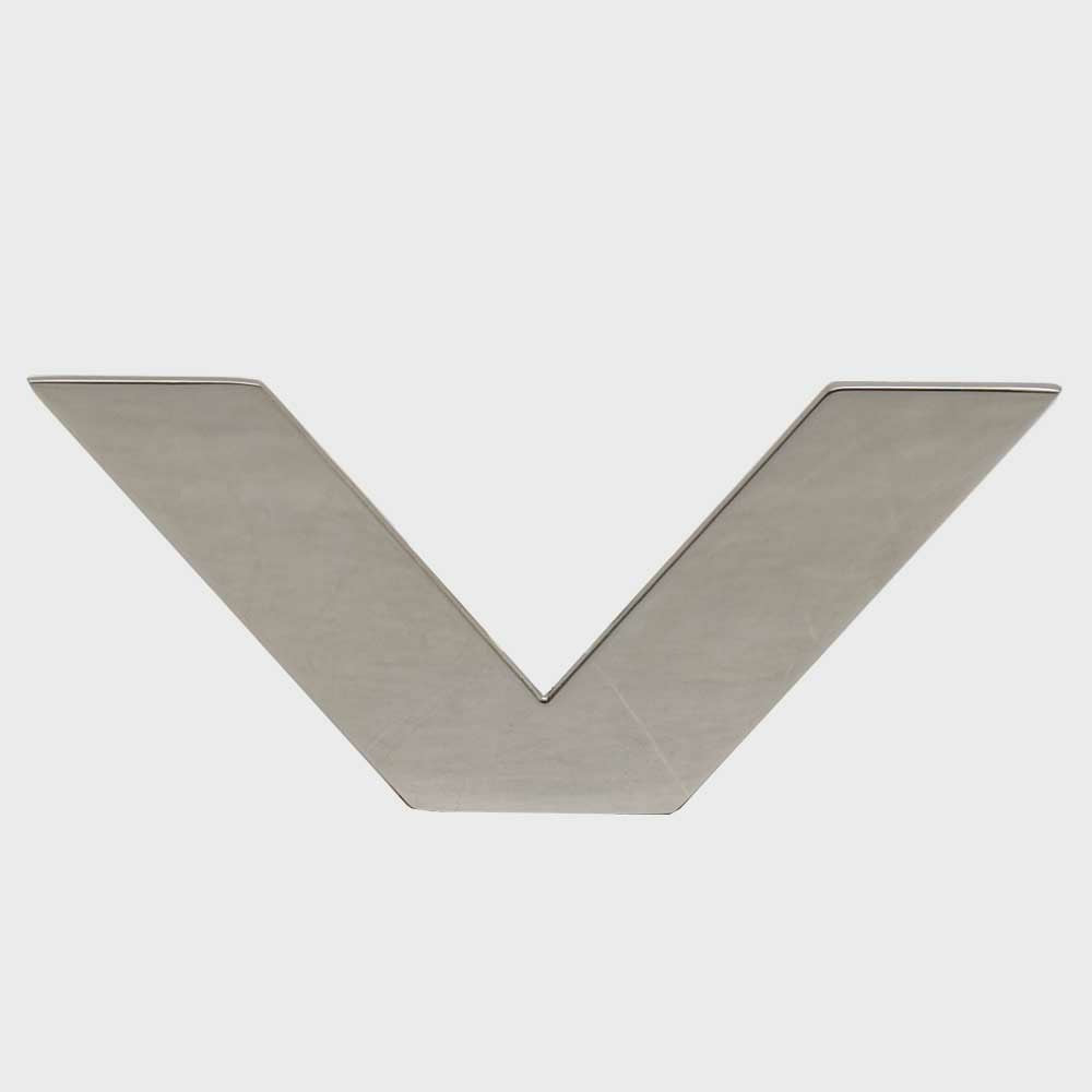 Letter V Emblem Carver 6 x 2 3/4 Inch by Carver