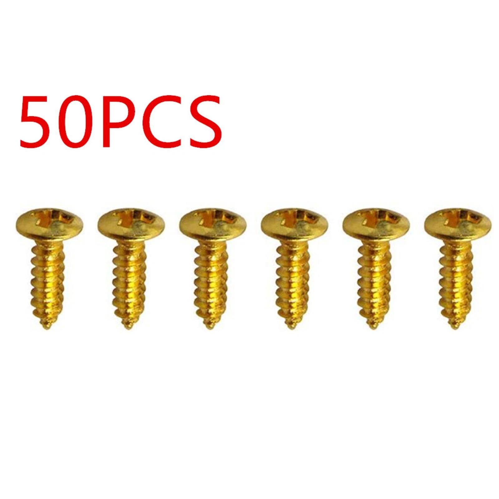 Gold Electric Guitar Bass Pickguard Screws For Fender Strat/tele I
