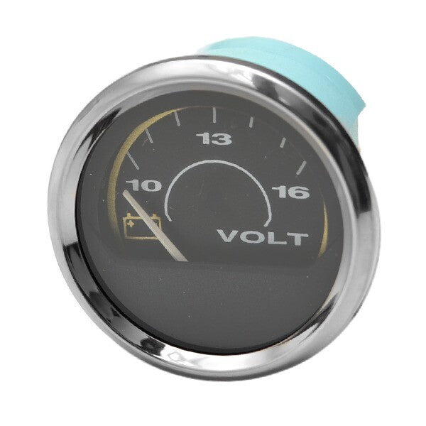 Faria Boat Volt Gauge Custom Black Silver Colored by Faria