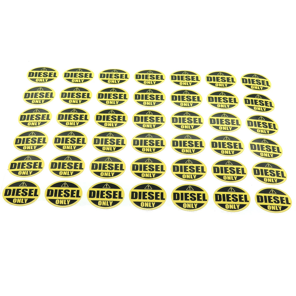 Diesel Only Round Sticker – Truck Label Tank