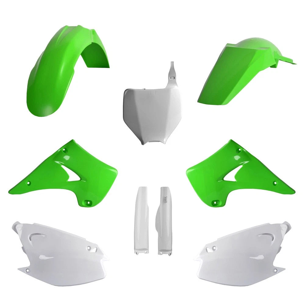 Polisport Plastic Kit + Fork Guards Kawasaki Kx125/250, 2004-2008,