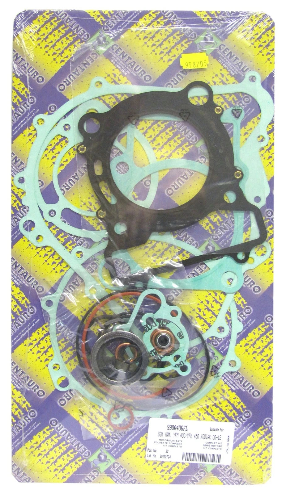 Full Gasket Set For Yamaha Yfm 400 Fas Kodiak 2004 (0400 Cc)