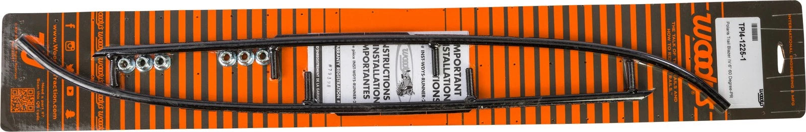 Woodys 6-inch Carbide Runners Pol For Snow Tracks 60° Turning Carbide