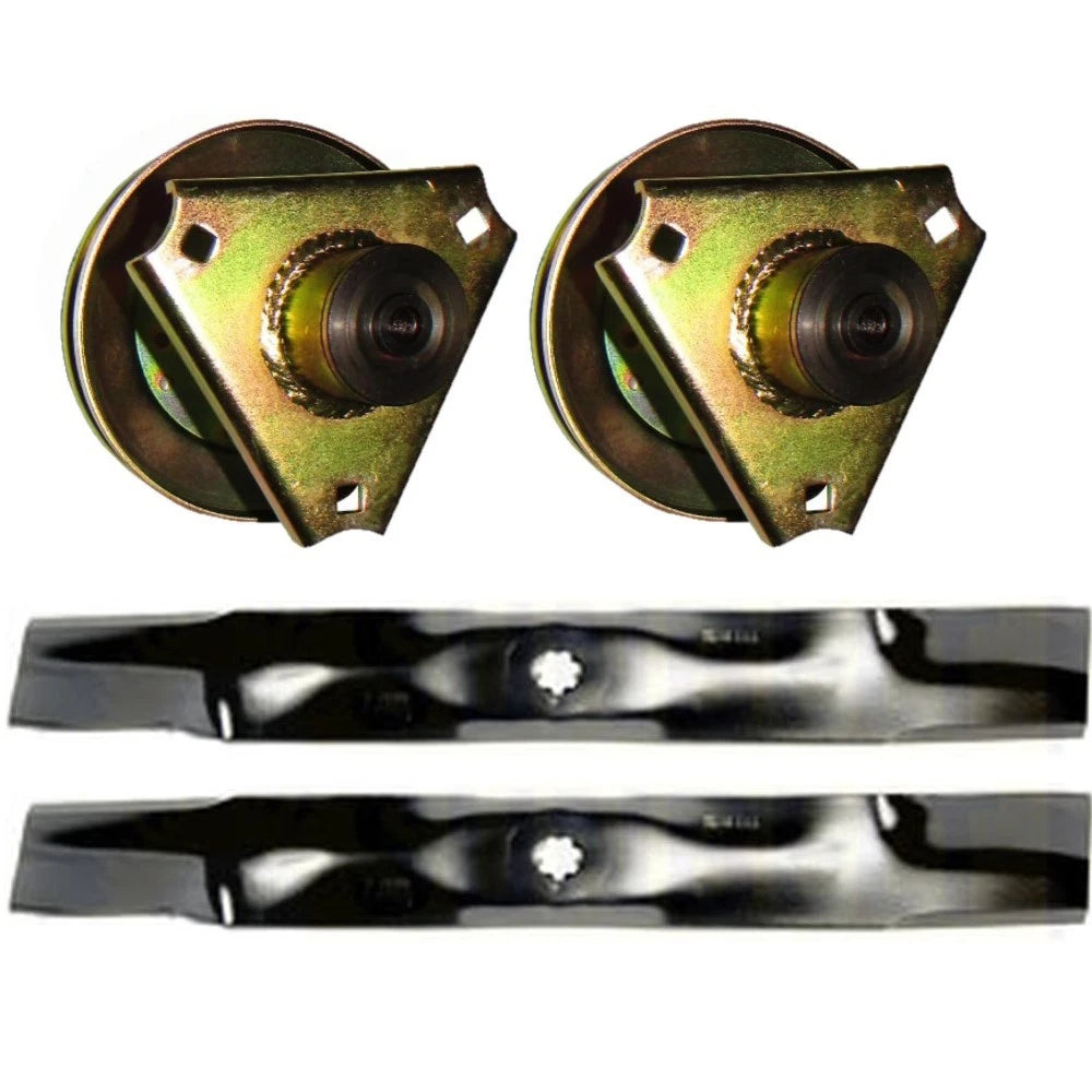 Spindle Assembly & Bagging Blade Kit Fits John Deere Am126225 Gy00038