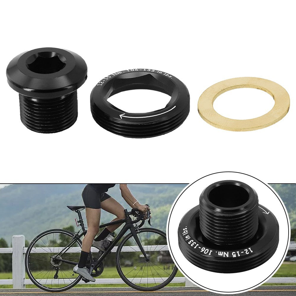Crank Arm Bolt Black Aluminum Alloy