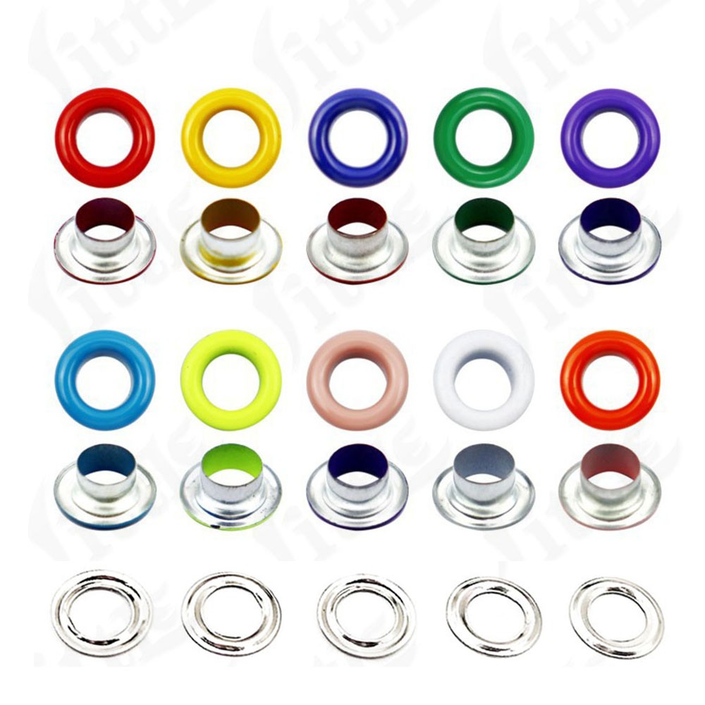 Metal Grommet Eyelets with Washer 5-10mm