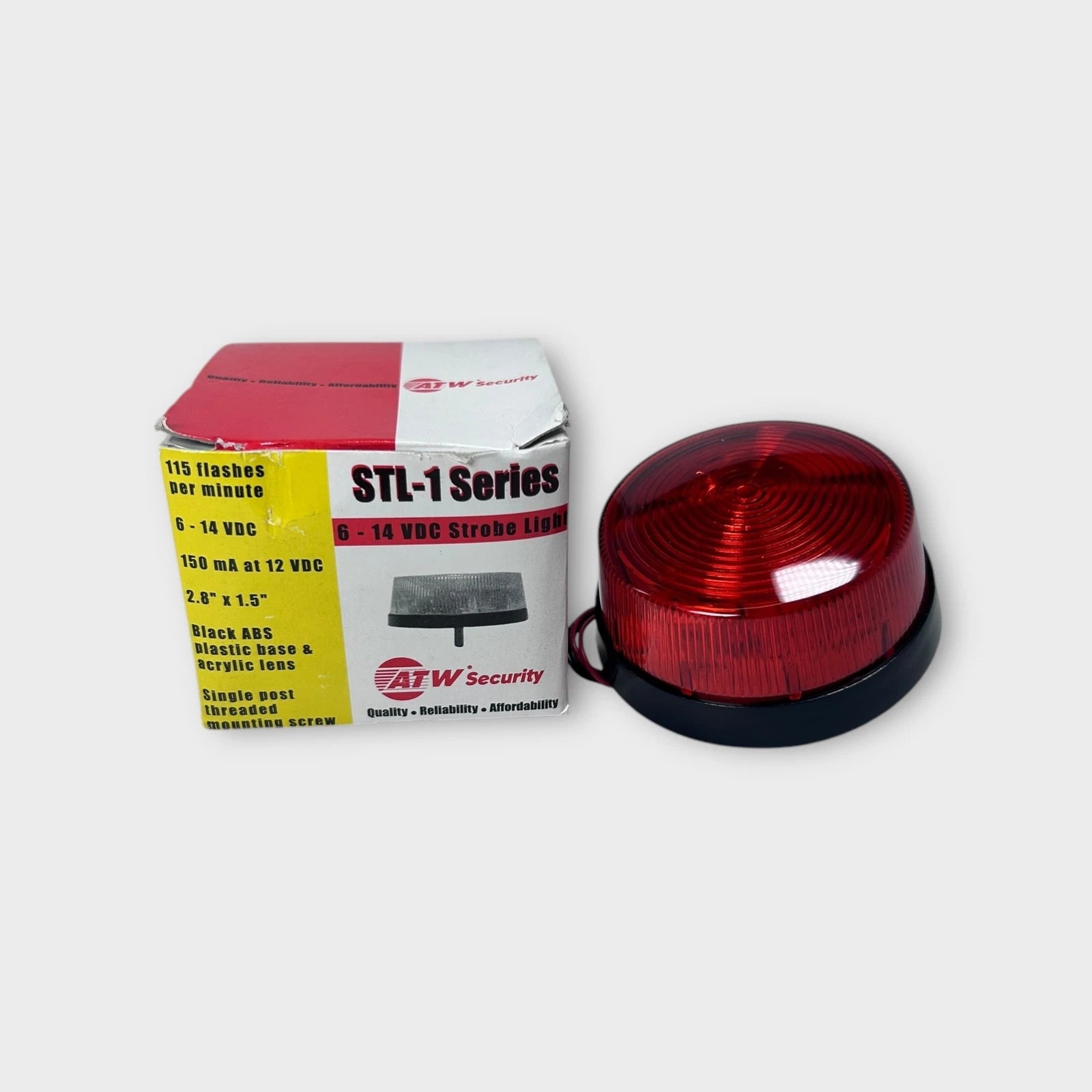 Atw Security Stl-1, 6 - 14V Red Strobe Light 2.8'' X