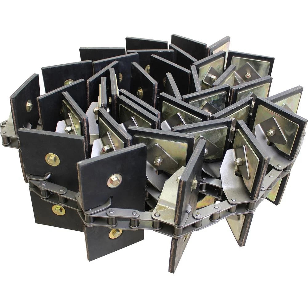 Am48089345 Clean Grain Elevator Chain, Rubber Paddles
