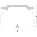 Glass 44911502 Fits Case-ih Fits Farmall 95c Jx1060c Jx1070c Jx1075c