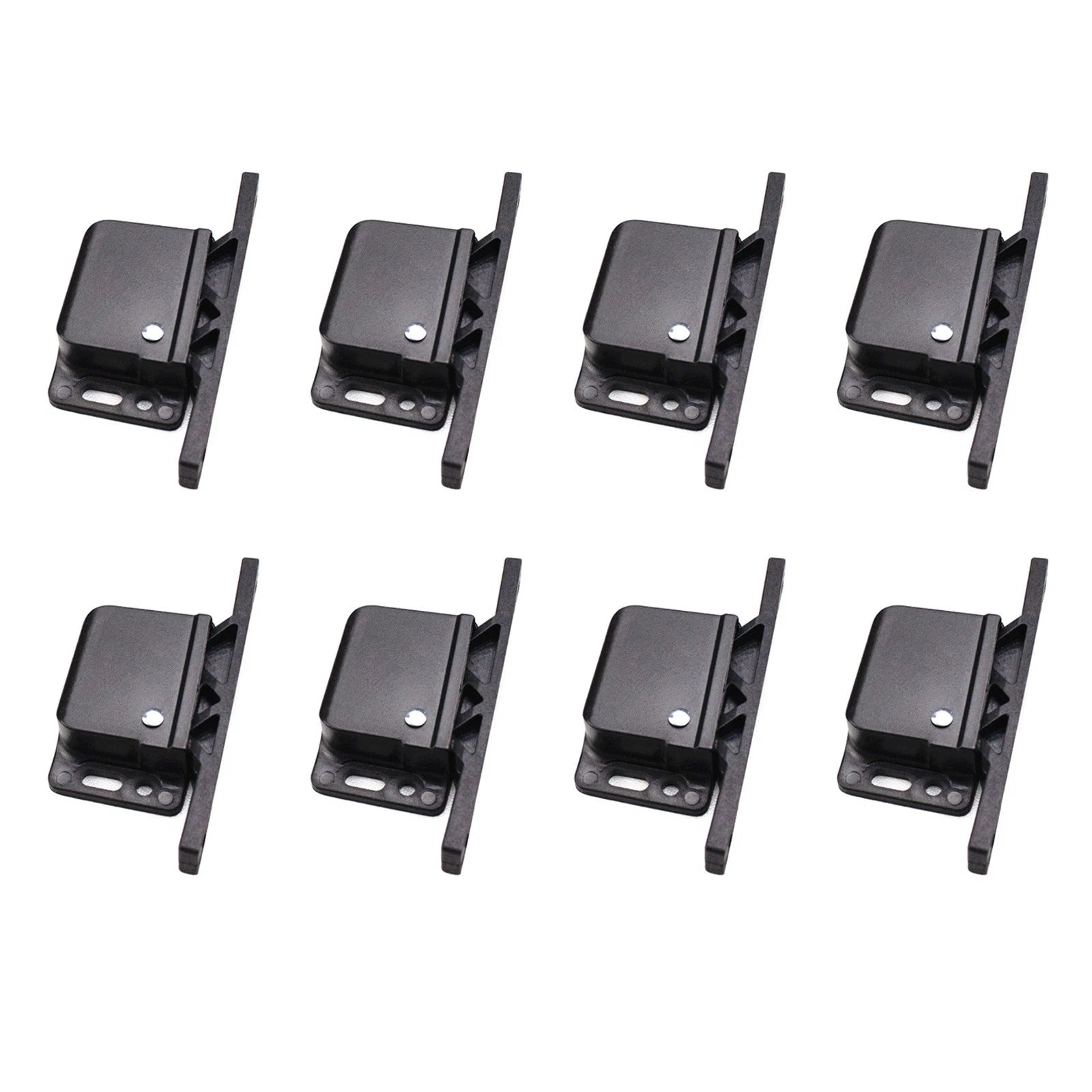 8 Pack Abs Cabinet Door /Rv Drawer Latches, 8 Pull Force Latch Holder