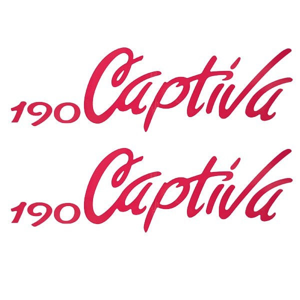 Rinker Boat Brand Decal 190 Captiva Pink Stickers Pair by Rinker