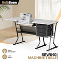 Folding Sewing Machine Table with Storage