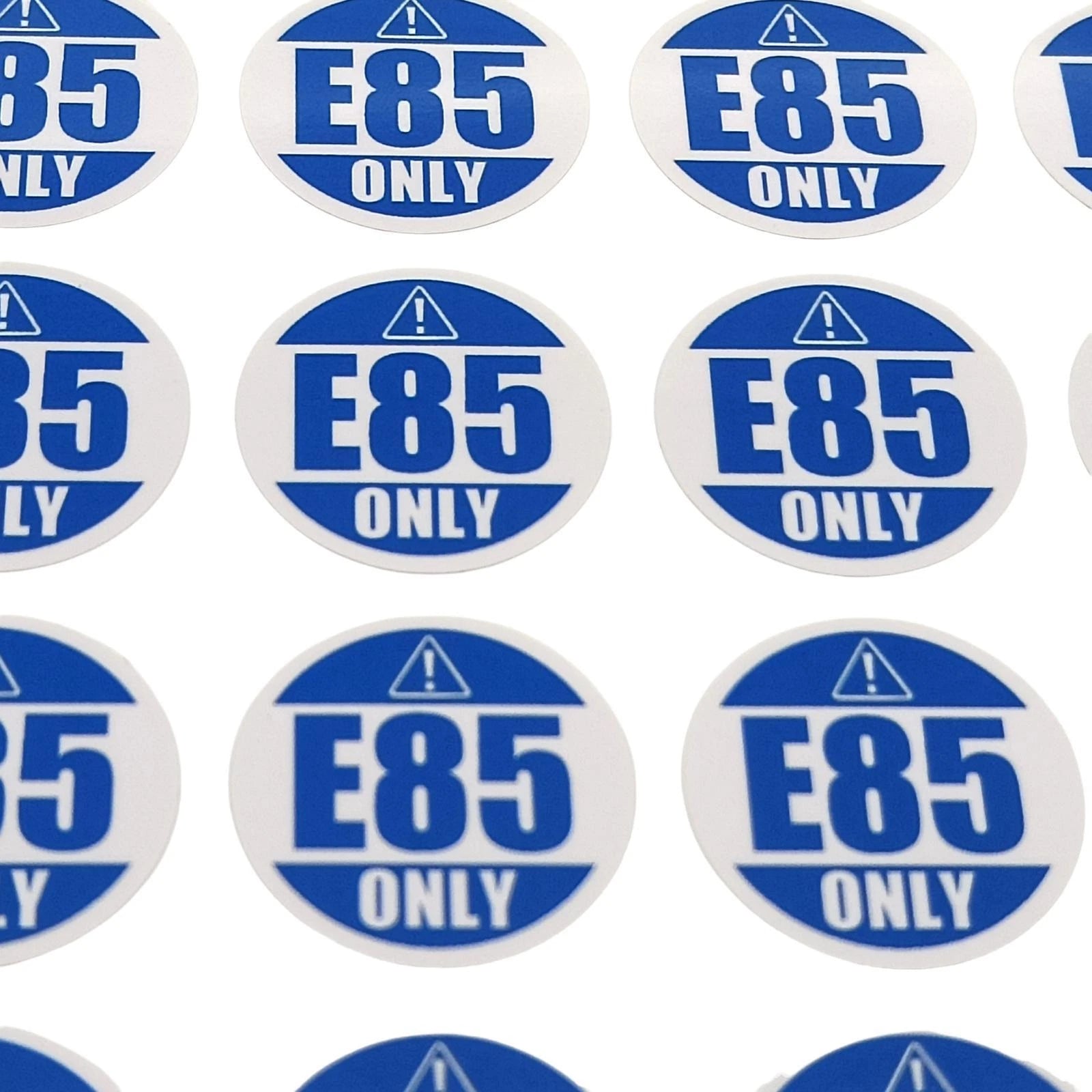 Warning Label E85 Stickers for Gas Gasoline Fuel Tank - 42 pcs