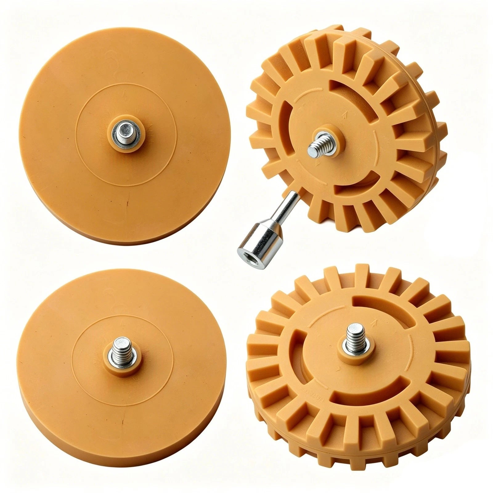 4inch Sticker Eraser Wheel Rubber Disc Kit For Car Rv Glue Cleaning