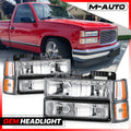 Chrome Housing Headlight Set for 1994-2000 GMC C/K