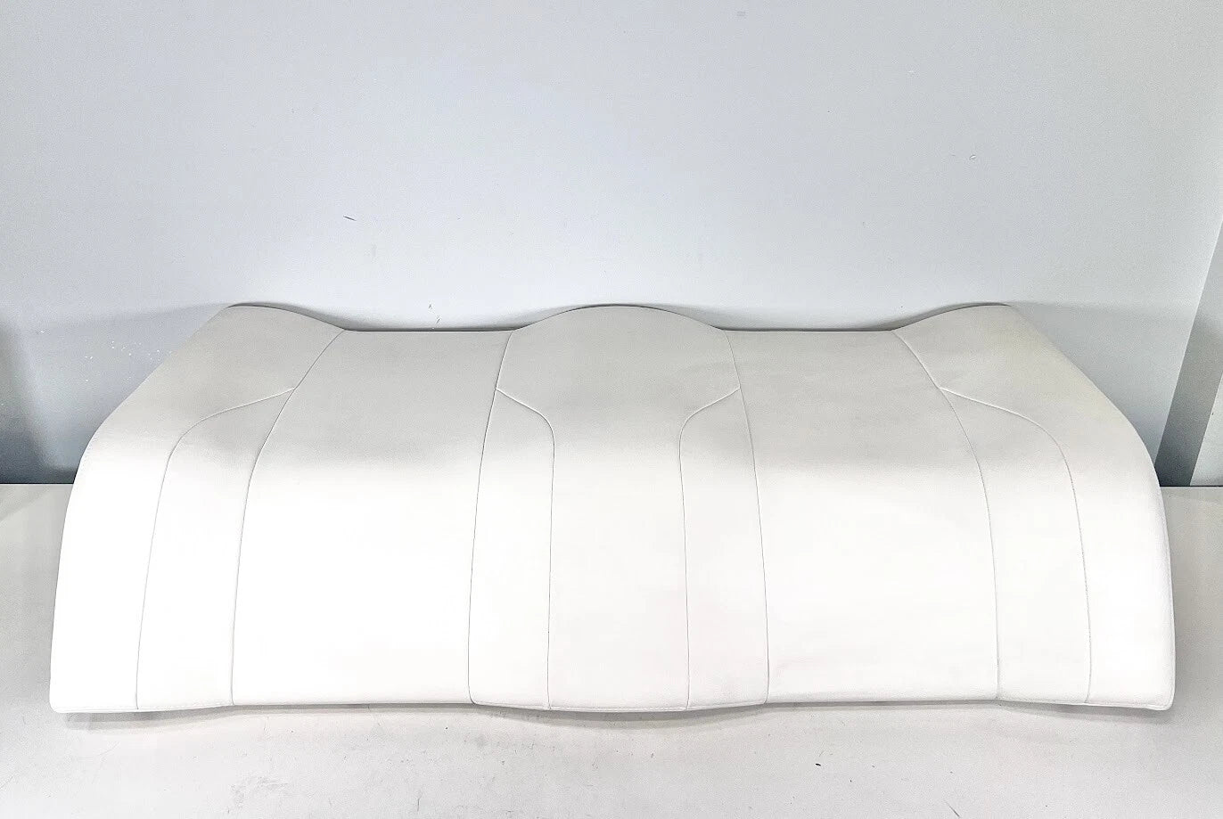 Invincible Boats, White Leaning Post / Cushion, 46in X 22in, Plain,
