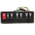 Wellcraft Boat Switch Panel 025-4077 | 10 3/4 x 3 7/8 Inch BlackOpens 