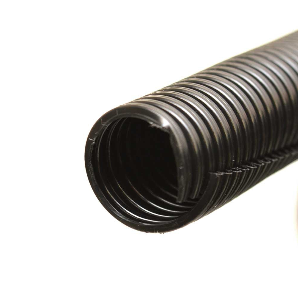 Boat Split Wire Loom 1 Inch Black Plastic 100FT