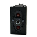 Carling On/Off Four Spade Boat Rocker Switch 2 Lights 12 Volt by Carling
