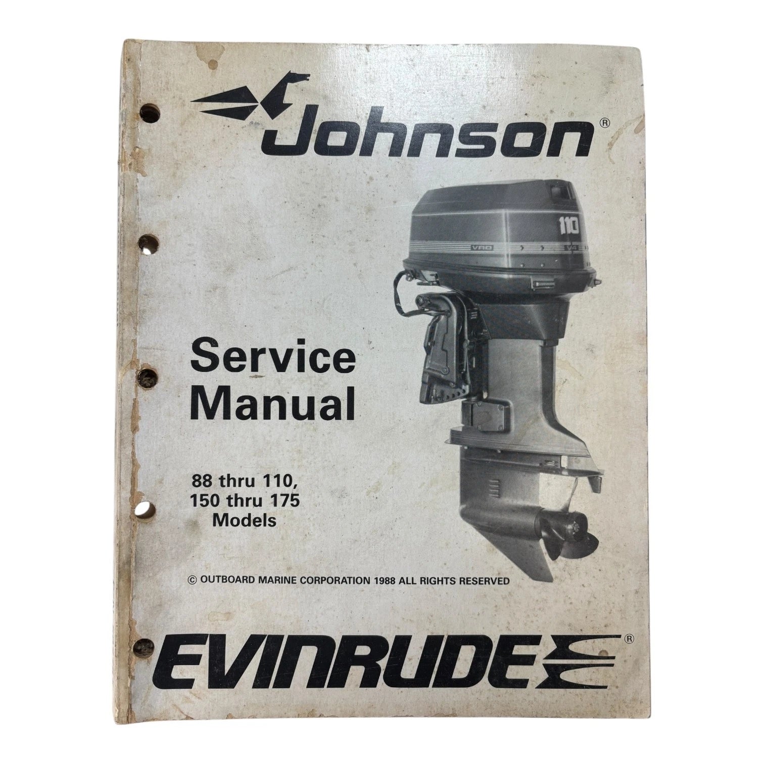 Evinrude Johnson 507757, 88 Thru 110 150 Thru 175 "Ce" Cross V