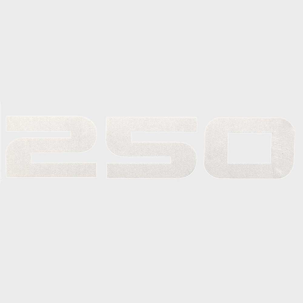 Triton Boat Decal 250 Silver 5 7/8 x 1 1/4 Inch by Triton