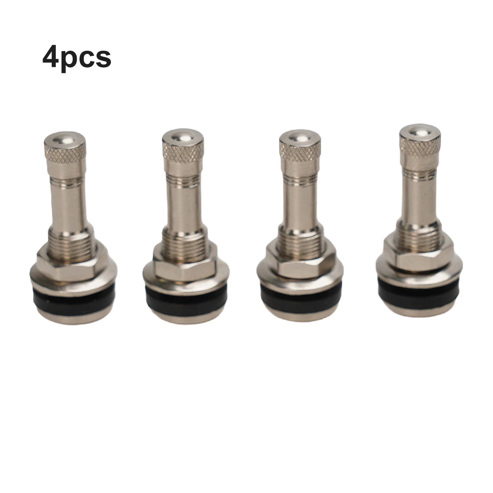 4 Bolt In Car Van Alloy Steel Wheel Metal Tubeless Tyre Valves Hole