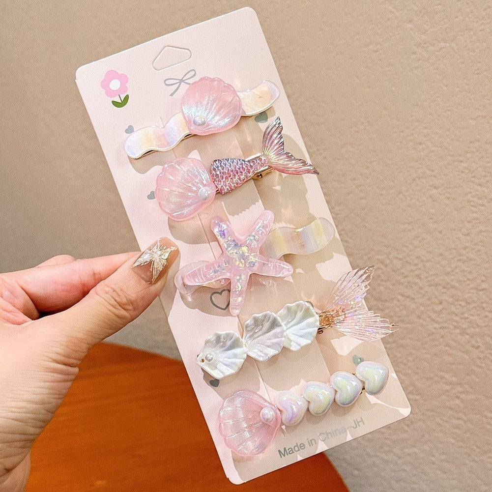 Starfish Hair Clips Cute Shell Design