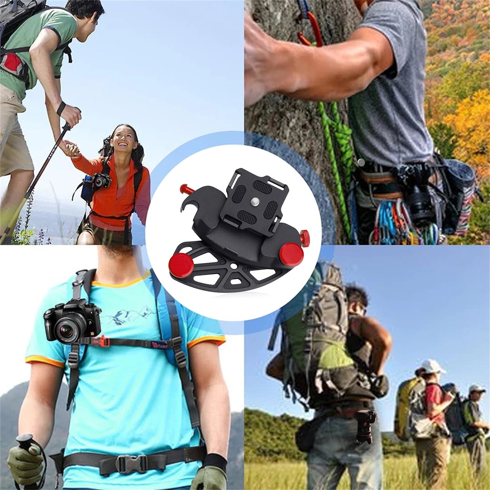 Camera Clip Waist Belt Quick Metal Release Backpack Holster Strap